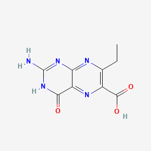 2-Amino-7-ethyl-4-oxo-3,4-dihydro-6-pteridinecarboxylic acid