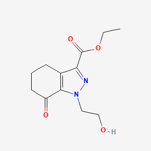 Ethyl 1-(2-hydroxyethyl)-7-oxo-4,5,6,7-tetrahydro-1h-indazole-3-carboxylate