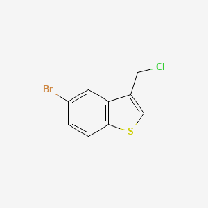 molecular formula C9H6BrClS B1336759 5-Bromo-3-(chloromethyl)-1-benzothiophene CAS No. 852180-53-1
