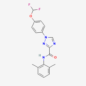 1-[4-(difluoromethoxy)phenyl]-N-(2,6-dimethylphenyl)-1H-1,2,4-triazole-3-carboxamide