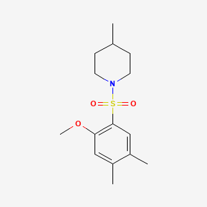 1-[(2-Methoxy-4,5-dimethylphenyl)sulfonyl]-4-methylpiperidine