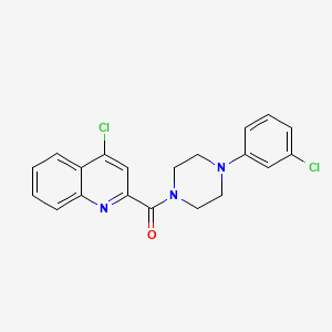 4-Chloro-2-{[4-(3-chlorophenyl)-1-piperazinyl]carbonyl}quinoline