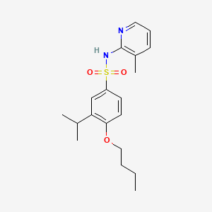 4-butoxy-3-isopropyl-N-(3-methyl-2-pyridinyl)benzenesulfonamide