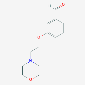 molecular formula C13H17NO3 B1336764 3-(2-Morpholin-4-ylethoxy)benzaldehyde CAS No. 81068-26-0