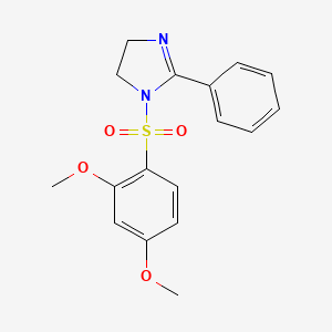 1-[(2,4-dimethoxyphenyl)sulfonyl]-2-phenyl-4,5-dihydro-1H-imidazole