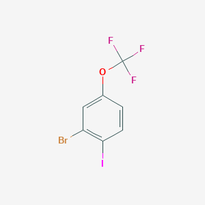 molecular formula C7H3BrF3IO B1336767 2-溴-1-碘-4-(三氟甲氧基)苯 CAS No. 883546-30-3