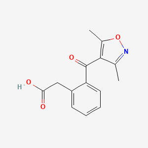 {2-[(3,5-Dimethyl-4-isoxazolyl)carbonyl]phenyl}acetic acid