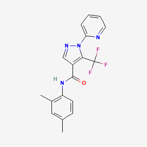 N-(2,4-dimethylphenyl)-1-(2-pyridinyl)-5-(trifluoromethyl)-1H-pyrazole-4-carboxamide