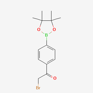 2-Bromo-1-(4-(4,4,5,5-tetramethyl-1,3,2-dioxaborolan-2-yl)phenyl)ethanone