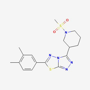 6-(3,4-Dimethylphenyl)-3-[1-(methylsulfonyl)-3-piperidinyl][1,2,4]triazolo[3,4-b][1,3,4]thiadiazole