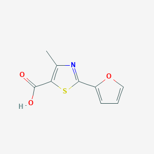 molecular formula C9H7NO3S B1336776 2-(2-furyl)-4-methyl-1,3-thiazole-5-carboxylic Acid CAS No. 886501-68-4