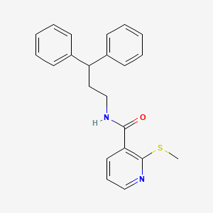 N-(3,3-Diphenylpropyl)-2-(methylthio)nicotinamide