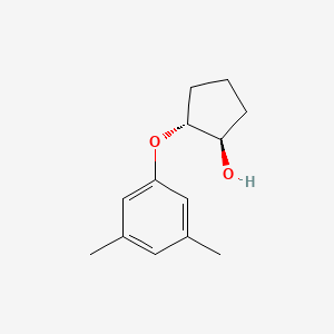 molecular formula C13H18O2 B13367895 Rel-(1R,2R)-2-(3,5-dimethylphenoxy)cyclopentan-1-ol 