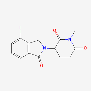 molecular formula C14H13IN2O3 B13367910 3-(4-Iodo-1-oxoisoindolin-2-yl)-1-methylpiperidine-2,6-dione 