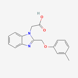 {2-[(3-methylphenoxy)methyl]-1H-benzimidazol-1-yl}acetic acid