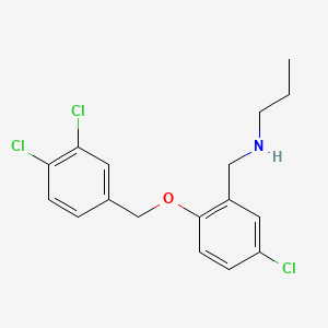 N-{5-chloro-2-[(3,4-dichlorobenzyl)oxy]benzyl}-1-propanamine