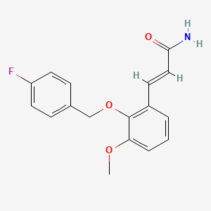 3-{2-[(4-Fluorobenzyl)oxy]-3-methoxyphenyl}acrylamide