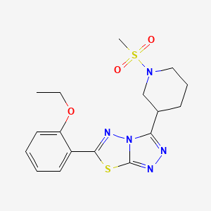 6-(2-Ethoxyphenyl)-3-[1-(methylsulfonyl)-3-piperidinyl][1,2,4]triazolo[3,4-b][1,3,4]thiadiazole