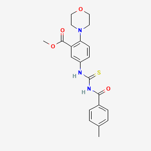 Methyl 5-({[(4-methylbenzoyl)amino]carbothioyl}amino)-2-(4-morpholinyl)benzoate