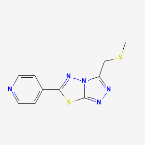 3-[(Methylsulfanyl)methyl]-6-(pyridin-4-yl)[1,2,4]triazolo[3,4-b][1,3,4]thiadiazole