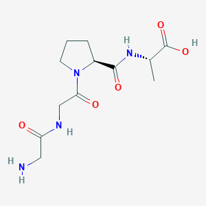 molecular formula C12H20N4O5 B1336815 L-Alanine, glycylglycyl-L-prolyl- CAS No. 61430-18-0