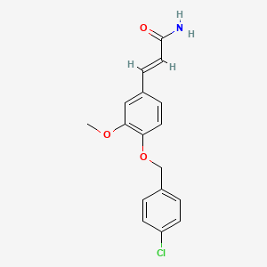 3-{4-[(4-Chlorobenzyl)oxy]-3-methoxyphenyl}acrylamide