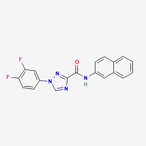 1-(3,4-difluorophenyl)-N-(2-naphthyl)-1H-1,2,4-triazole-3-carboxamide