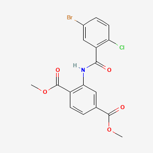 Dimethyl 2-[(5-bromo-2-chlorobenzoyl)amino]terephthalate