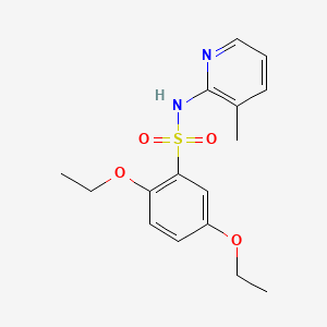 2,5-diethoxy-N-(3-methyl-2-pyridinyl)benzenesulfonamide