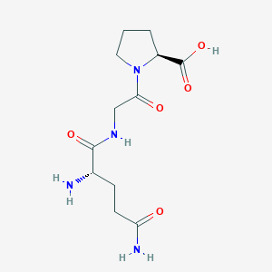 molecular formula C12H20N4O5 B1336822 L-Proline, 1-(N-L-glutaminylglycyl)- CAS No. 64642-59-7