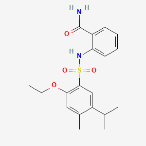 2-{[(2-Ethoxy-5-isopropyl-4-methylphenyl)sulfonyl]amino}benzamide