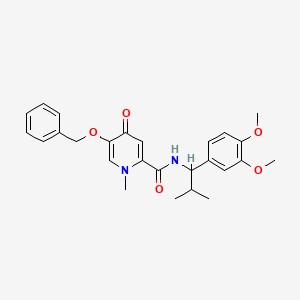 5-(benzyloxy)-N-[1-(3,4-dimethoxyphenyl)-2-methylpropyl]-1-methyl-4-oxo-1,4-dihydro-2-pyridinecarboxamide