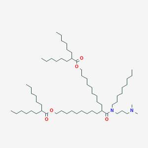 10-((3-(Dimethylamino)propyl)(nonyl)carbamoyl)nonadecane-1,19-diyl bis(2-hexyloctanoate)