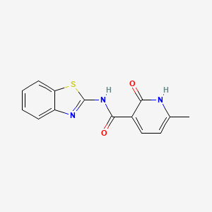 N-(1,3-benzothiazol-2-yl)-6-methyl-2-oxo-1,2-dihydro-3-pyridinecarboxamide