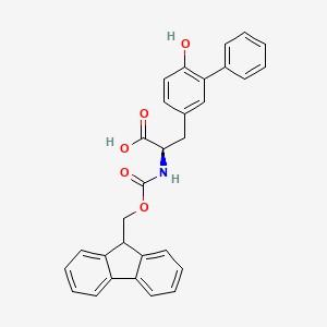 (R)-2-((((9H-Fluoren-9-yl)methoxy)carbonyl)amino)-3-(6-hydroxy-[1,1'-biphenyl]-3-yl)propanoic acid