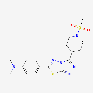 N,N-dimethyl-4-{3-[1-(methylsulfonyl)-4-piperidinyl][1,2,4]triazolo[3,4-b][1,3,4]thiadiazol-6-yl}aniline