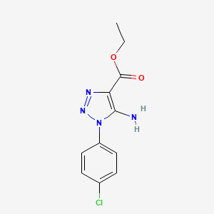 molecular formula C11H11ClN4O2 B1336837 5-氨基-1-(4-氯苯基)-1H-1,2,3-三唑-4-羧酸乙酯 CAS No. 28924-62-1