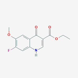 molecular formula C13H12FNO4 B133684 7-氟-4-羟基-6-甲氧基喹啉-3-羧酸乙酯 CAS No. 622369-35-1
