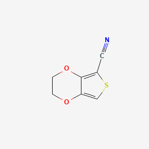 molecular formula C7H5NO2S B1336840 2,3-Dihydrothieno[3,4-b][1,4]dioxine-5-carbonitrile CAS No. 859851-02-8