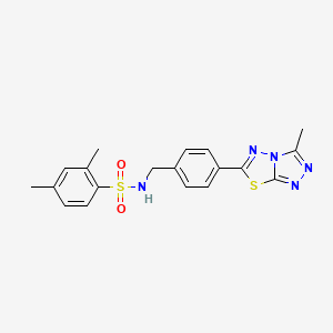 molecular formula C19H19N5O2S2 B13368475 2,4-dimethyl-N-[4-(3-methyl[1,2,4]triazolo[3,4-b][1,3,4]thiadiazol-6-yl)benzyl]benzenesulfonamide 