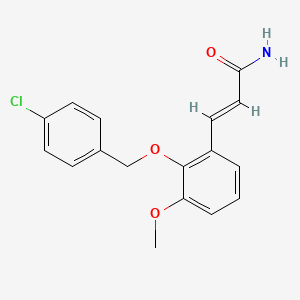 3-{2-[(4-Chlorobenzyl)oxy]-3-methoxyphenyl}acrylamide