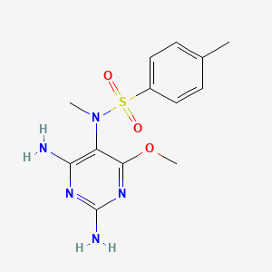 N-(2,4-diamino-6-methoxy-5-pyrimidinyl)-N,4-dimethylbenzenesulfonamide