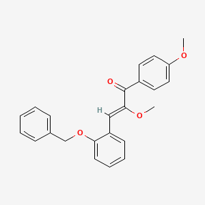 3-[2-(Benzyloxy)phenyl]-2-methoxy-1-(4-methoxyphenyl)-2-propen-1-one