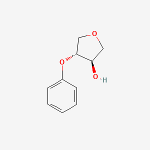 molecular formula C10H12O3 B13368537 (3R,4R)-4-Phenoxytetrahydrofuran-3-ol 