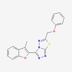 3-(3-Methyl-1-benzofuran-2-yl)-6-(phenoxymethyl)[1,2,4]triazolo[3,4-b][1,3,4]thiadiazole