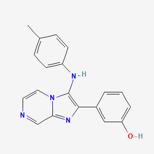 3-[3-(4-Toluidino)imidazo[1,2-a]pyrazin-2-yl]phenol