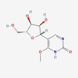 5-((2S,3R,4S,5R)-3,4-Dihydroxy-5-(hydroxymethyl)tetrahydrofuran-2-yl)-6-methoxypyrimidin-2(1H)-one