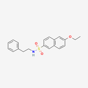 6-ethoxy-N-(2-phenylethyl)-2-naphthalenesulfonamide