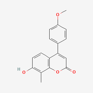 molecular formula C17H14O4 B1336869 7-hydroxy-4-(4-methoxyphenyl)-8-methyl-2H-chromen-2-one CAS No. 370583-62-3