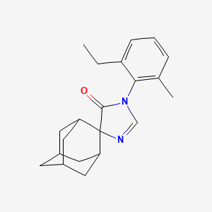 3'-(2-Ethyl-6-methylphenyl)-3',4'-dihydrospiro[adamantane-2,5'-imidazole]-4'-one